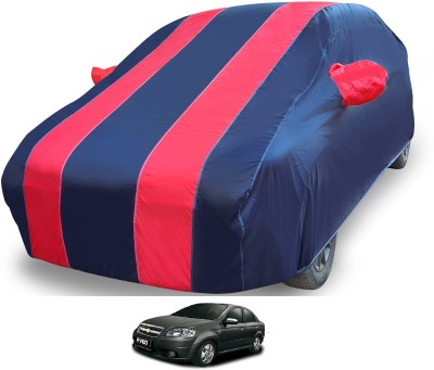 MOCKHE Car Cover For Chevrolet Aveo (With Mirror Pockets)(Red)