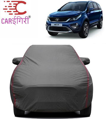 Carigiri Car Cover For Tata Hexa (With Mirror Pockets)(Grey)