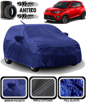 ANTIRO Car Cover For Mahindra KUV100 (With Mirror Pockets)(Blue)