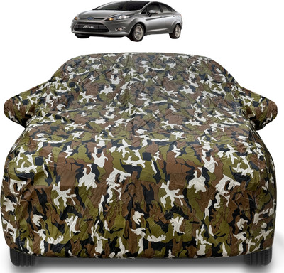 Auto Hub Car Cover For Ford Fiesta (With Mirror Pockets)(Brown)