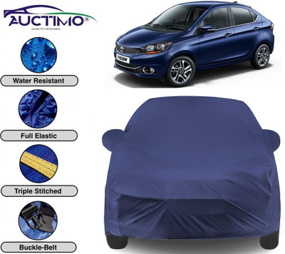 AUCTIMO Car Cover For Tata Tigor (With Mirror Pockets)(Blue)