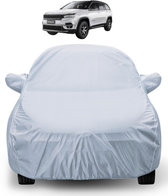 Auto Hub Car Cover For Jeep Meridian (With Mirror Pockets)(Silver)