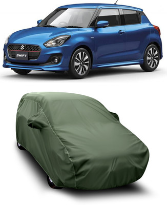 SXAWG Car Cover For Maruti Suzuki Swift Hybrid (With Mirror Pockets)(Green)