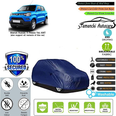 Tamanchi Autocare Car Cover For Maruti Suzuki S-Presso Vxi AMT(Blue)