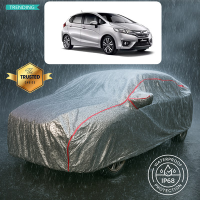 CODOKI Car Cover For Honda Jazz 1.2 V i VTEC (With Mirror Pockets)(Silver)
