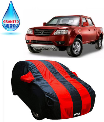 RRZ Car Cover For Tata Xenon (With Mirror Pockets)(Black, Red, For 2020 Models)