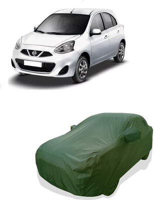 Tricway Car Cover For Nissan Micra XL Option CVT Petrol (With Mirror Pockets)(Green)