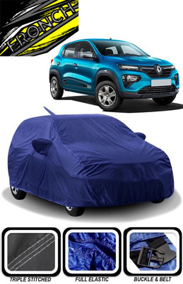 FRONCH Car Cover For Renault Kwid AMT RXL (With Mirror Pockets)(Blue)