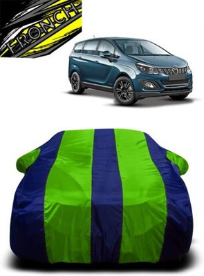FRONCH Car Cover For Mahindra Marazzo (With Mirror Pockets)(Green, Blue)