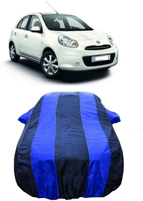 Wegather Car Cover For Nissan Micra K9K (With Mirror Pockets)(Blue)