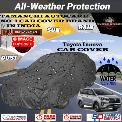 Tamanchi Autocare Car Cover For Toyota Innova(Grey)