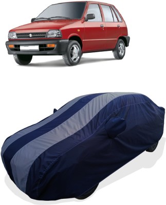 Coxtor Car Cover For Maruti 800 AC LPG (With Mirror Pockets)(Grey)