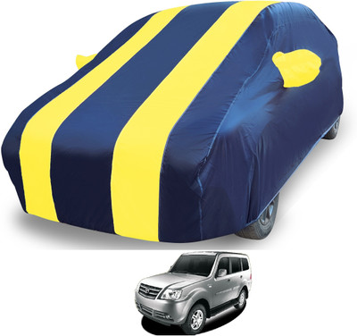 MOCKHE Car Cover For Tata Sumo Grande (With Mirror Pockets)(White)