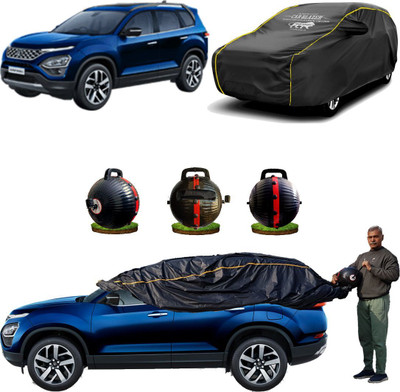 CARBLAZER Car Cover For Tata Safari (Without Mirror Pockets)(Black)