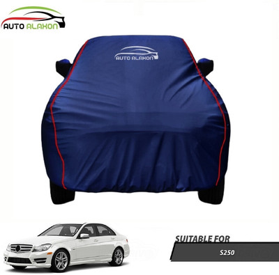 AUTO ALAXON Car Cover For Mercedes Benz S-Class (With Mirror Pockets)(Blue)