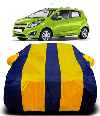 AXLOZ Car Cover For Chevrolet Beat (With Mirror Pockets)(Multicolor)
