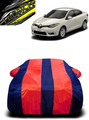 FUZICON Car Cover For Renault Fluence (With Mirror Pockets)(Red, Blue)