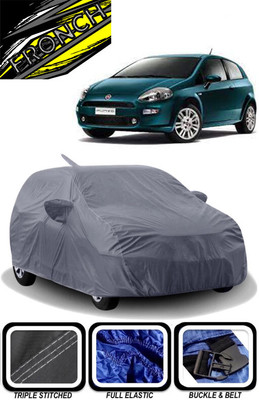 FRONCH Car Cover For Fiat Punto, Punto EVO 1.2 Dynamic (With Mirror Pockets)(Grey)
