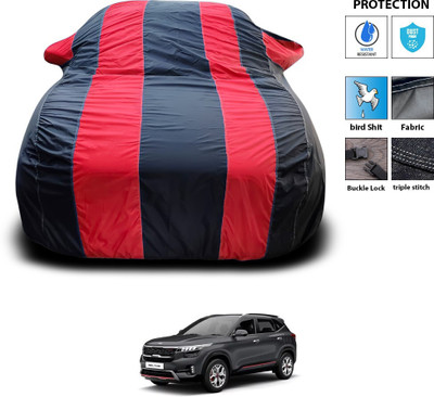 PAGORA Car Cover For Kia Seltos HTX 1.5 (With Mirror Pockets)(Red)