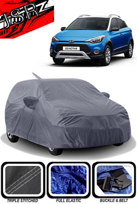 J S R Car Cover For Hyundai i20 Active SX Dual Tone Petrol (With Mirror Pockets)(Grey)