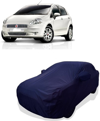 Tricway Car Cover For Fiat Punto Grande 1.3 (With Mirror Pockets)(Blue)