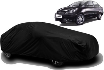 XOCAVO Car Cover For Tata Manza (With Mirror Pockets)(Black)
