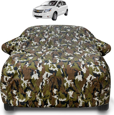 Auto Hub Car Cover For Chevrolet Sail UVA (With Mirror Pockets)(Brown)