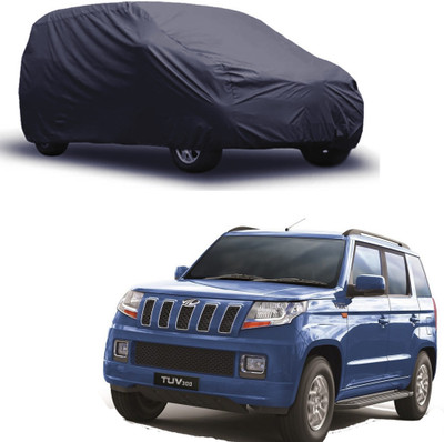 ROYAL AUTO MART Car Cover For Mahindra TUV300 (Without Mirror Pockets)(Grey)