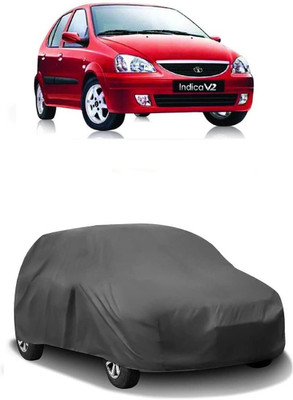 Autocom Car Cover For Tata Indica V2 (Without Mirror Pockets)(Grey)