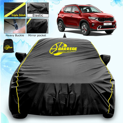 GARREGE Car Cover For Kia Sonet (With Mirror Pockets)(Black, For 2020, 2021, 2022, 2023, 2024 Models)