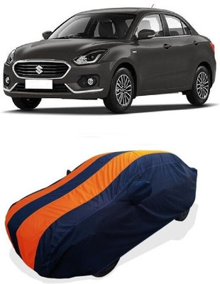 QLAX Car Cover For Maruti Swift Dzire VXI 1.2 Petrol (With Mirror Pockets)(Orange)