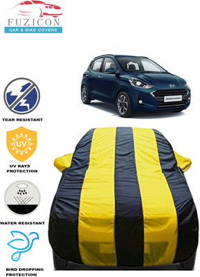 FUZICON Car Cover For Hyundai Grand I10 Nios Sportz 1.2 Kappa VTVT(Yellow, Blue)