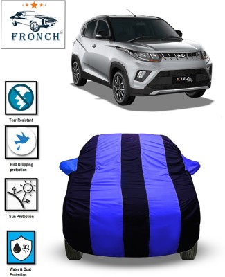 FRONCH Car Cover For Mahindra KUV100, KUV100 NXT, KUV100 NXT D75 K4 Plus (With Mirror Pockets)(Blue)