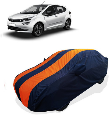 Coxtor Car Cover For Tata Altroz XZ Petrol (With Mirror Pockets)(Orange)