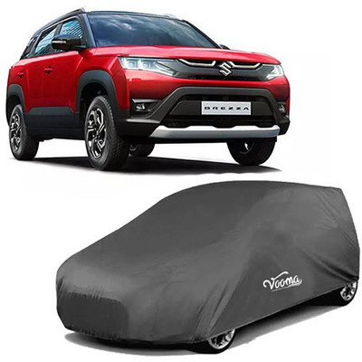 VOOMA Car Cover For Maruti Suzuki Vitara Brezza (Without Mirror Pockets)(Grey)