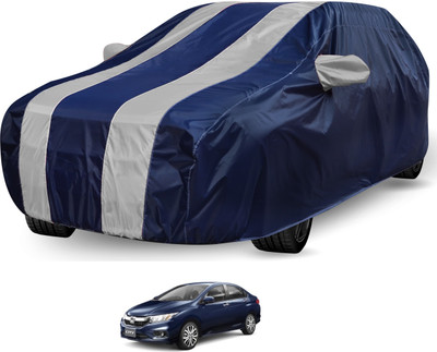 Auto Hub Car Cover For Honda City (Without Mirror Pockets)(Black, Grey)