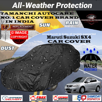 Tamanchi Autocare Car Cover For Maruti Suzuki SX4(Black)
