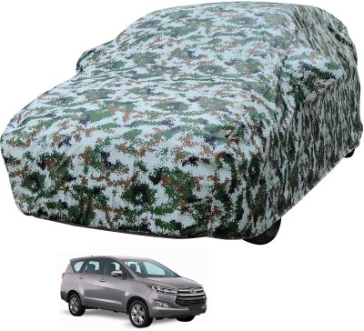 Auto Hub Car Cover For Toyota Innova Crysta (With Mirror Pockets)(Multicolor)