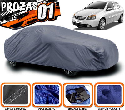 prozas Car Cover For Tata Indigo eCS (With Mirror Pockets)(Grey)
