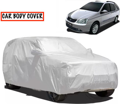 S Shine Max Car Cover For Tata Indigo Marina (With Mirror Pockets)(Silver)