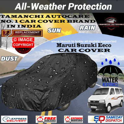 Tamanchi Autocare Car Cover For Maruti Suzuki Eeco(Black)