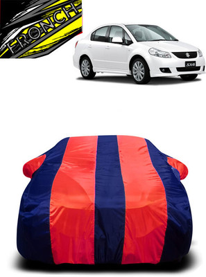 FRONCH Car Cover For Maruti SX4 (With Mirror Pockets)(Red, Blue)