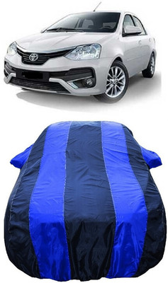 Wegather Car Cover For Toyota Platinum Etios 1.5 GX (With Mirror Pockets)(Blue)