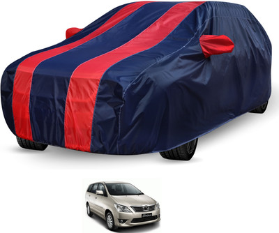 Auto Hub Car Cover For Toyota Innova (Without Mirror Pockets)(Black, Red)