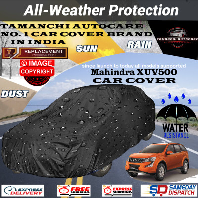Tamanchi Autocare Car Cover For Mahindra XUV 500(Black)