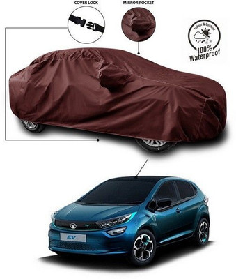 ANTHUB Car Cover For Tata Altroz EV (With Mirror Pockets)(Maroon)