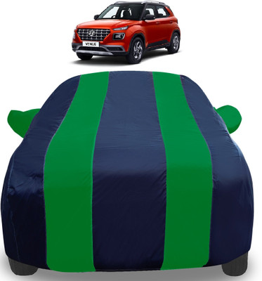 Amanzo Car Cover For Hyundai Venue (With Mirror Pockets)(Green)