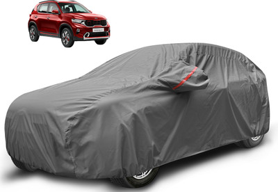 Auto Hub Car Cover For Kia Sonet (With Mirror Pockets)(Grey)