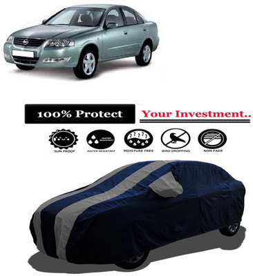 Amexride Car Cover For Nissan Almera Classic (With Mirror Pockets)(Grey)