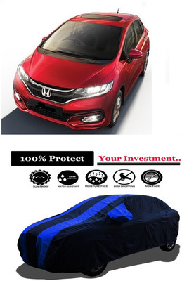 Amexride Car Cover For Honda Jazz 1.2 V AT i VTEC (With Mirror Pockets)(Multicolor)